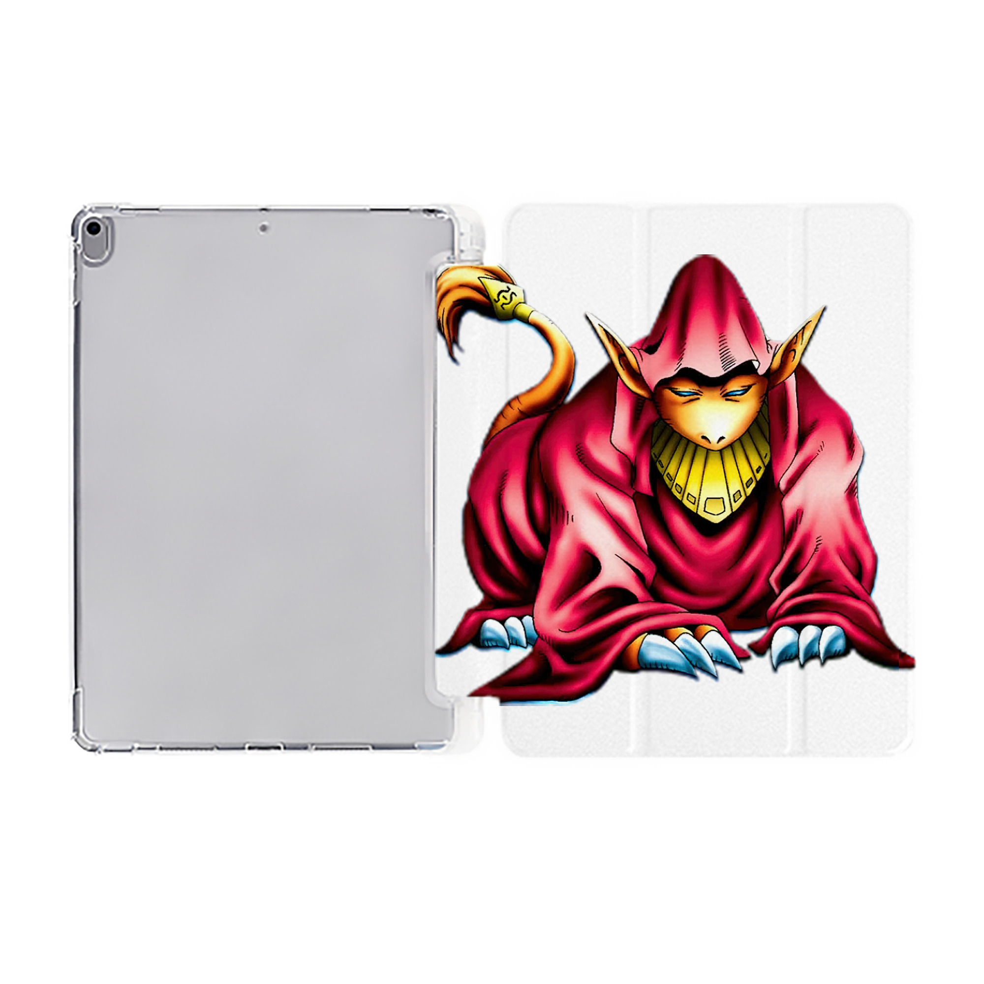 （画像用） 遊☆戯☆王 Yu-Gi-Oh! IPad ケース ペン収納付き 三つ折りスタンド PUレザー×シリコン 対応機種9.5/10.5/10.9インチ
